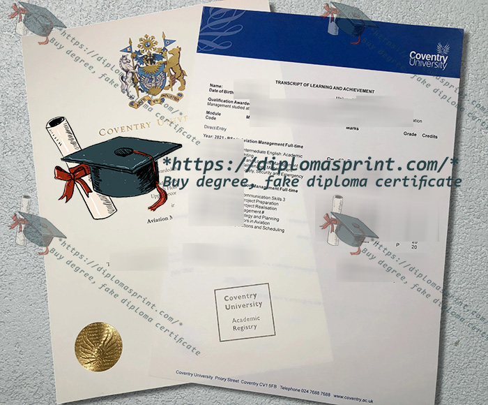 Coventry University Transcript