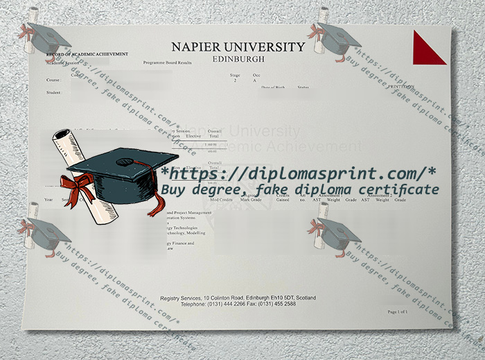 Edinburgh Napier University Transcript