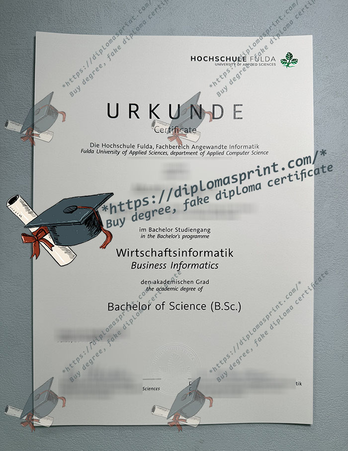 Hochschule Fulda Urkunde