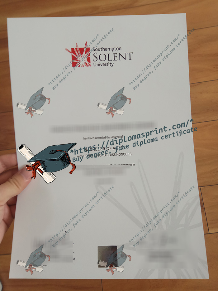 Southampton Solent University Qualification, Southampton Solent University Degree