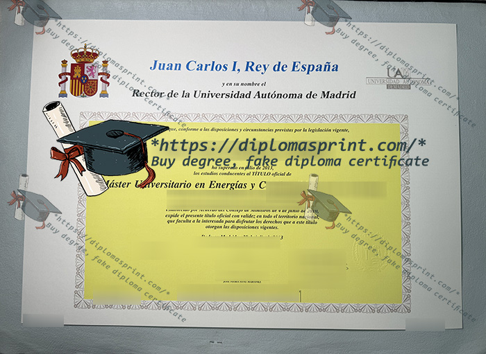 Universidad Autónoma de Madrid Diploma