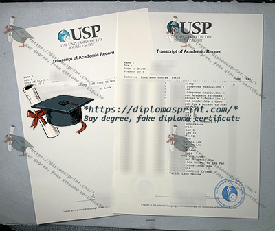 University of the South Pacific Transcript