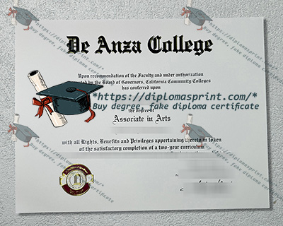 De Anza College Credentials, De Anza College Diploma