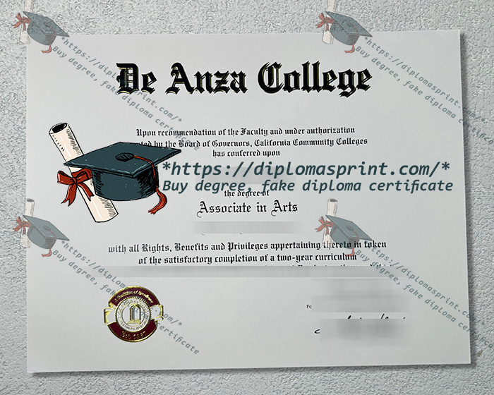 De Anza College Credentials, De Anza College Diploma