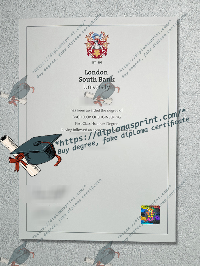 London South Bank University Credentials, LSBU Diploma