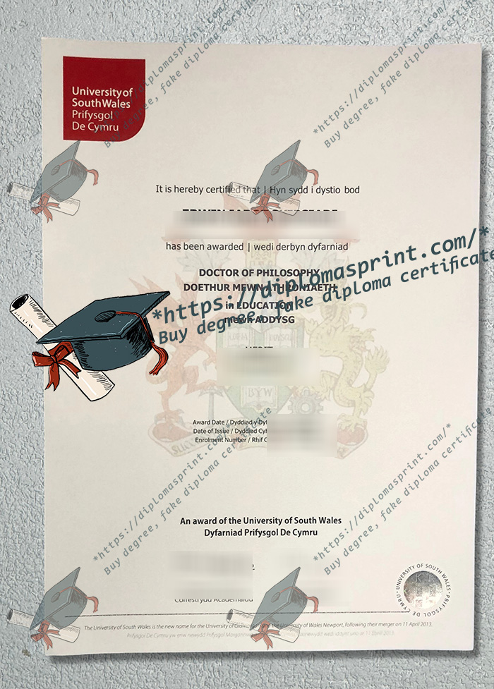 University of South Wales Credentials