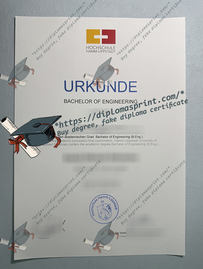 Hochschule Hamm-Lippstadt Urkunde