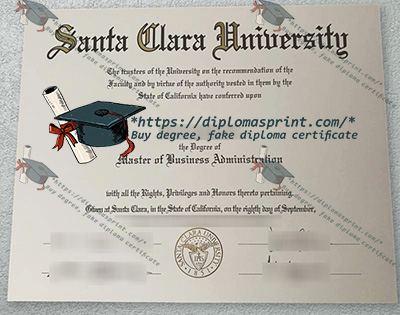 Santa Clara University Diploma