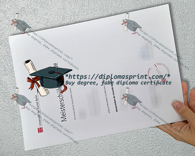 Universität der Künste Berlin Urkunde