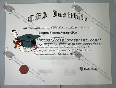 CFA Institute Certificate