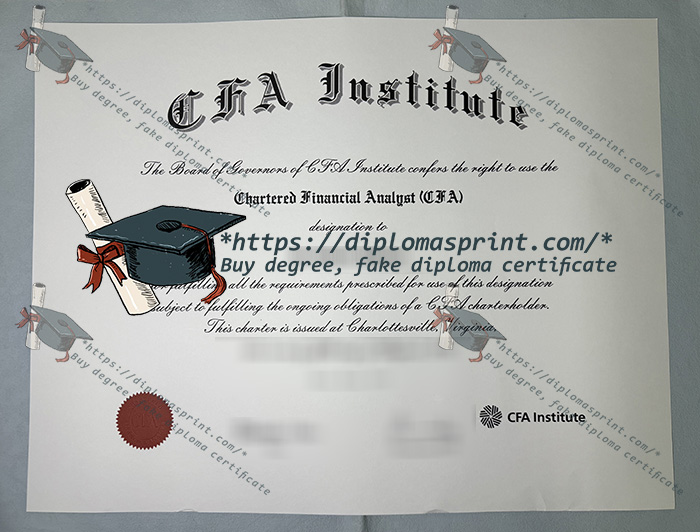 CFA Institute Certificate