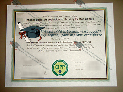 CIPP/E Certificate