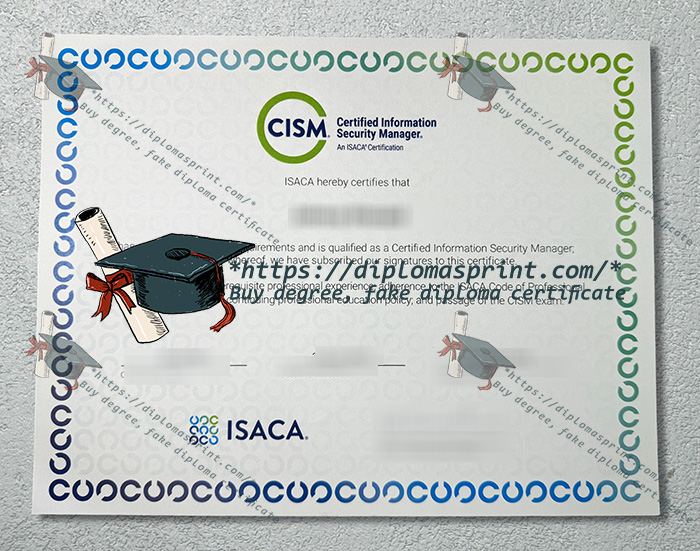 CISM Certificate CISM Certificate