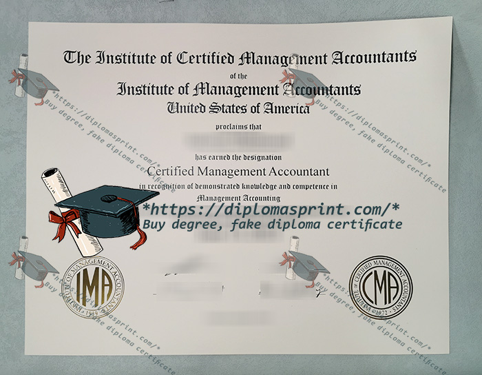 CMA Certified Management Accountant Certificate CMA Certified Management Accountant Certificate
