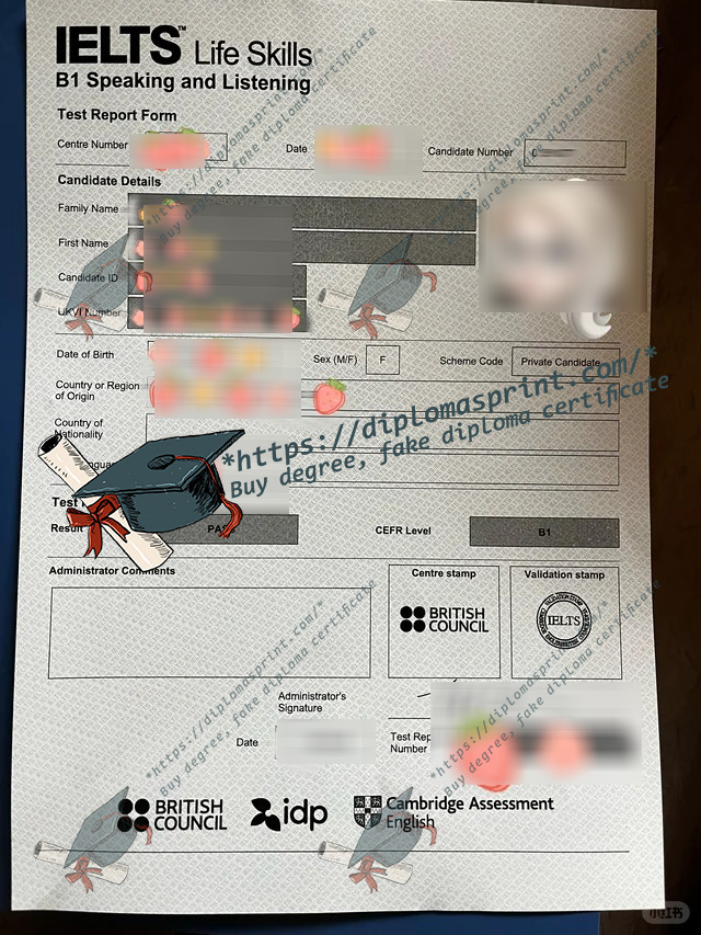 IELTS Life Skills B1 Certificate