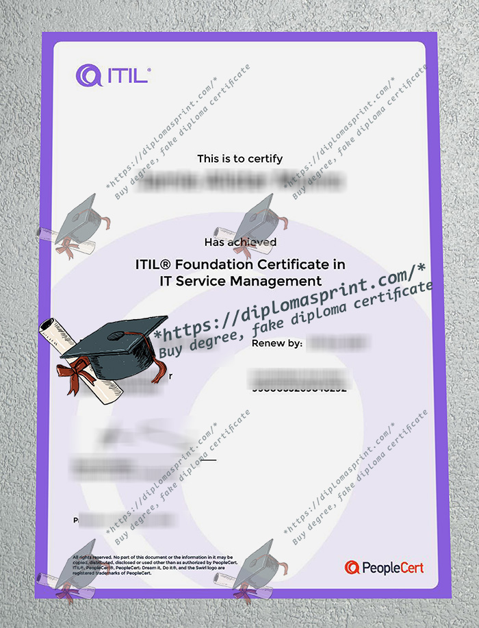 ITIL 4 Foundation Certificate