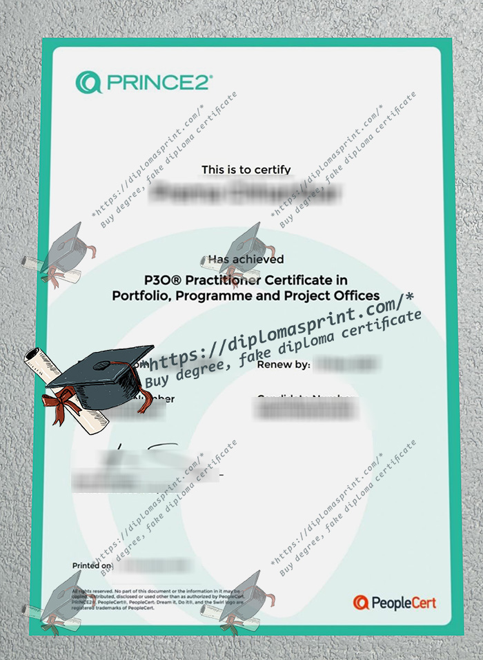 P3O certificate