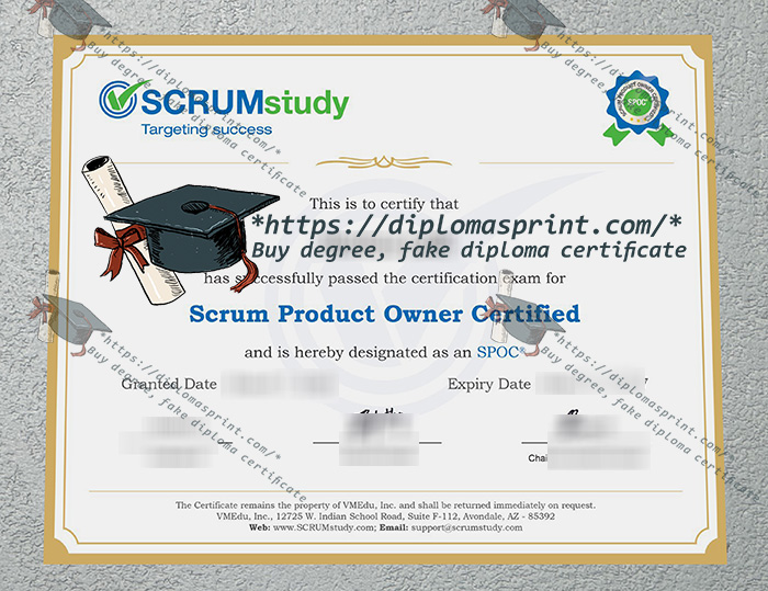 SCRUMstudy Certificate