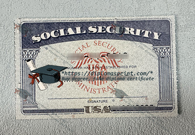 US Social Security Card