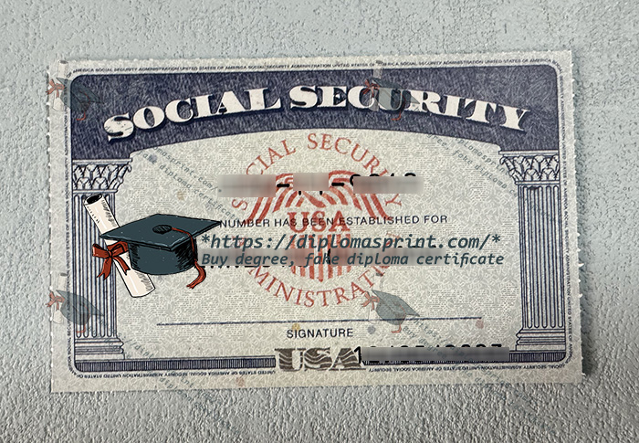 US Social Security Card (SSN)