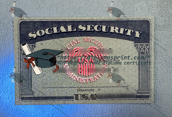 US Social Security Card novelty