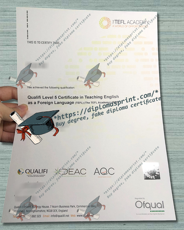 TEFL Graduate Level Teaching Certificate replacement