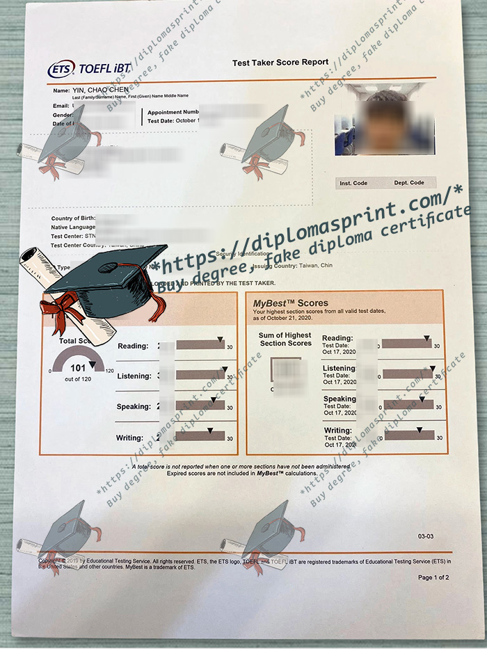 TOEFL iBT Transcript