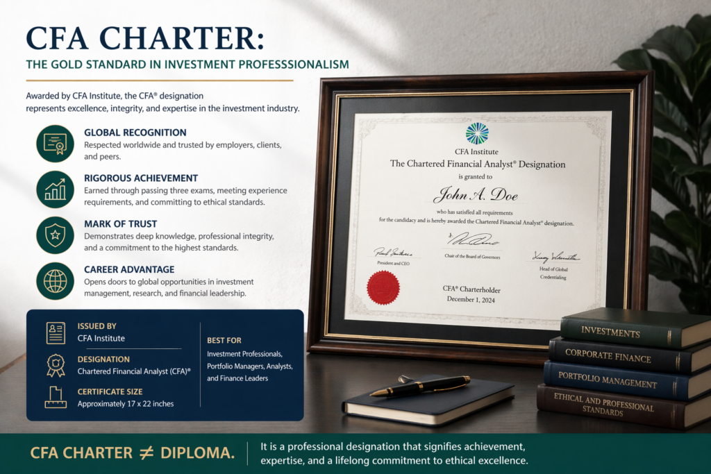 CFA charterholder plaque replica