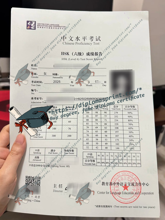 HSK 6 Certificate